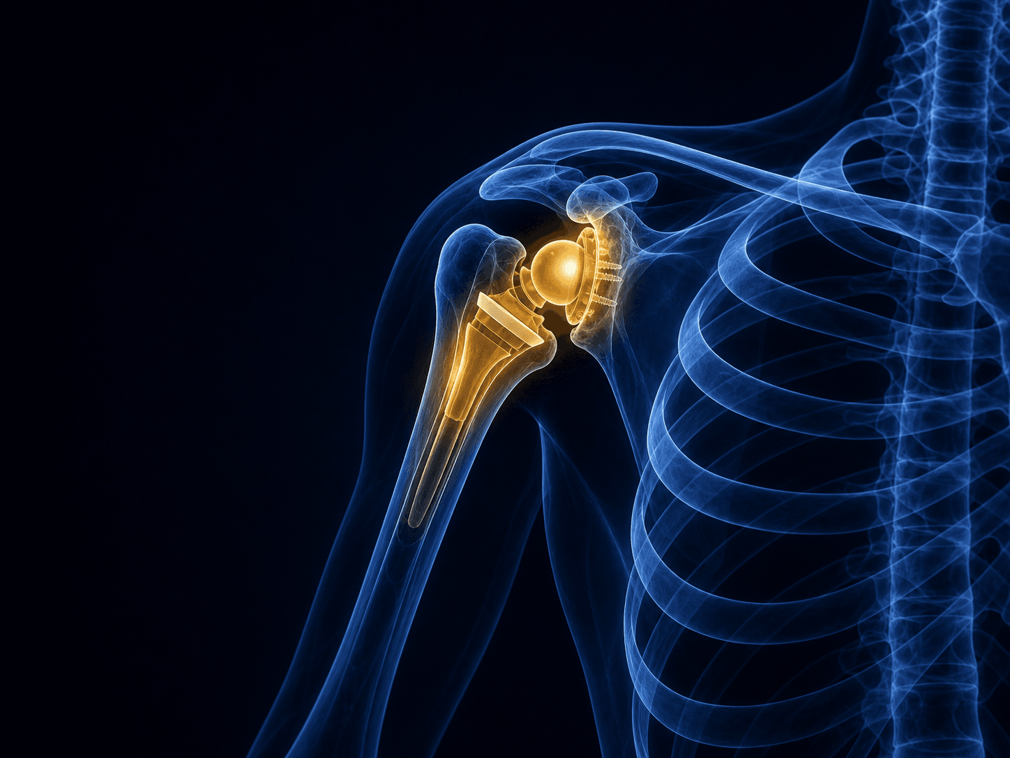 Reverse Total Shoulder Replacement x-ray style procedure visual
